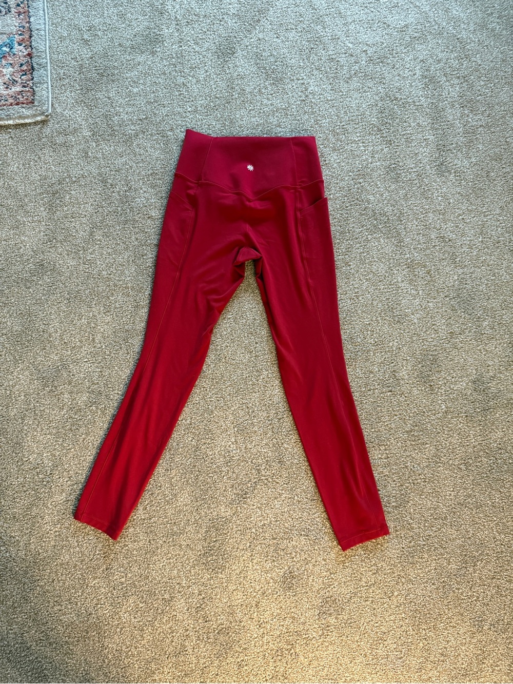 Athleta Salutation Stash High Rise Legging size small color clover berry - Picture 5 of 6